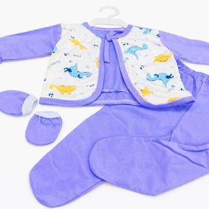 Conjunto de manga larga con estampado de Dinosaurio de 0 a 18 meses