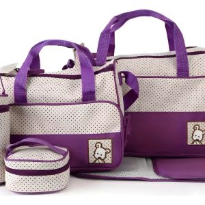 Set de Bolsos para bebé 5 piezas con cambiador