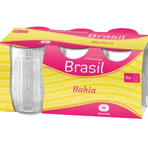 Juego de vaso de vidrio 330ML *6 unidad