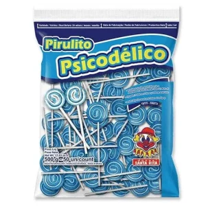 Paleta Psicodélica Azul De 500gr - Doces Santa Rita