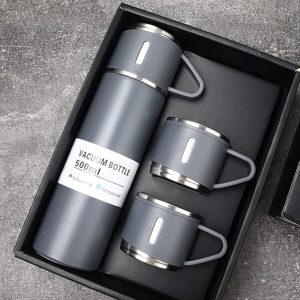 Termo de 500 ml con 2 tazas de acero inoxidable