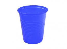 Vaso de plastico 200ML AZUL 40X50 50 unidades