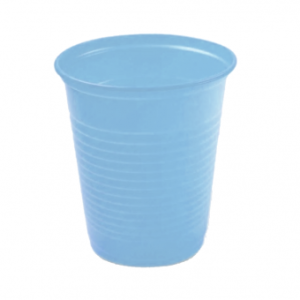 Vaso de plastico 200ML celeste 40X50 50 unidades