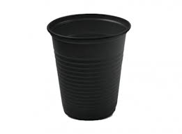 Vaso de plastico 200ML negro 40X50 50 unidades