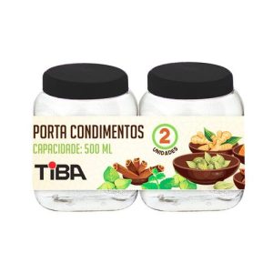 Pote para condimento de plástico 500ML *2 UNIDAD