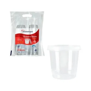 Pote con tapa 750ML 25 unidad