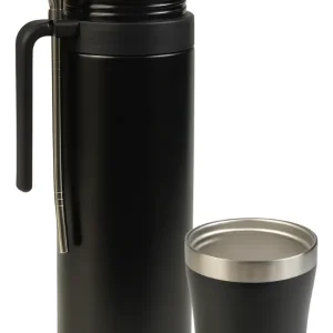 Termo Acero Inox 1L + Guampa + Bombilla