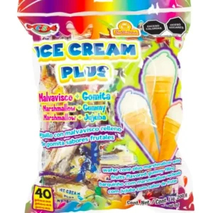 Dulce Barquillo Ice Cream Plus 1 Bolsa Con 40 Piezas